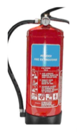 Dry Powder (DP) Fire Extinguisher- Is classed with ABC type. It has 1 kg, 2 kg, 6 kg, 12 kg and 45 kg sizes.
