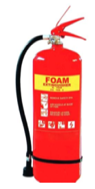 Foam Fire Extinguisher (F) classed AB.